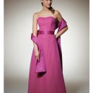 A-Line/Princess Strapless Floor-Length Satin Bridesmaid dress for brides new Style(BD0308)