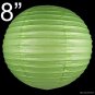 5 pcs 8'' Apple Green Paper Lantern Lamp Birthday Holiday Wedding Party Supplies Gift