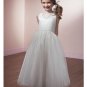 A-line Round-neck Knee-Length Organza Flower Girl Dress 2010 style(FGD0097)