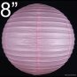 100 pcs WHOLESALE LOTS 8'' Light Pink Paper Lantern Lamp Birthday Holiday Wedding Party Supplies