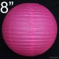 10 pcs WHOLESALE LOTS 8'' Hot Pink Paper Lantern Lamp Birthday Holiday Wedding Party Supplies