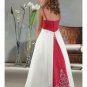 A-Line Round-neck Floor- Length Satin Flower girls Dress 2010 Style(FGD0009)
