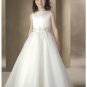 A-Line Round-neck Floor- Length Organza Flower girls Dress 2010 Style(FGD0007)