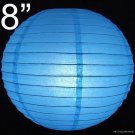 100 pcs WHOLESALE LOTS 8'' Blue Paper Lantern Lamp Birthday Holiday Wedding Party Supplies