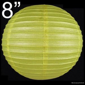 100 pcs WHOLESALE LOTS 8'' Yellow Paper Lantern Lamp Birthday Holiday Wedding Party Supplies