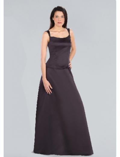 A-Line/Princess Scoop Floor-length Satin Bridesmaid Dresses for brides new Style(BD0190)