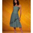 A-Line/Princess Strapless knee-length Chiffon Bridesmaid dress for brides new Style(BD0063)