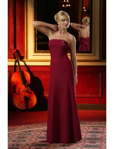 Column/Sheath Strapless Floor-length train Satin Bridesmaid Dresses for brides new style(BD0017)