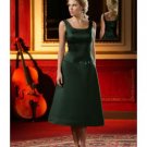 A-Line/Princess Scoop Knee-Length Satin Bridesmaid dress for brides new Style(BD0018)
