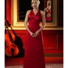A-Line/Princess Halter Top Floor-Length Satin Bridesmaid dress for brides new Style(BD0019)