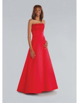 A-Line/Princess Strapless Floor-length Satin Bridesmaid Dresses for brides new Style(BD0197)