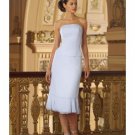 A-Line/Princess Strapless Tea-length Satin Bridesmaid dress for brides new Style(BD0076)