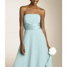 A-Line/Princess Strapless knee-length Satin Bridesmaid Dresses for brides new style(BDS0003)