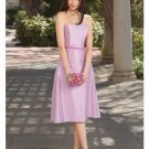 A-Line/Princess Strapless Tea-length Satin Bridesmaid dress for brides new Style(BDS0023)