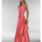 A-Line/Princess Strapless Floor Length Satin Bridesmaid dress for brides new Style(BD0341)
