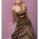 A-Line/Princess Strapless Floor Length Satin Bridesmaid dress for brides new Style(BD0334)