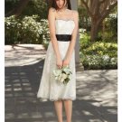 A-Line/Princess Strapless Tea-length Lace Bridesmaid dress for brides new Style(BDS0022)
