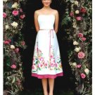 A-Line/Princess Strapless Tea-length Satin Bridesmaid dress for brides new Style(BDS0021)