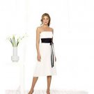 A-Line/Princess Strapless knee-length Satin Bridesmaid dress for brides new Style(GFE073)