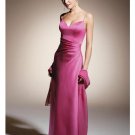 Column/Sheath Spagetti Straps Floor-length train Satin Bridesmaid Dresses for brides(BD0312)