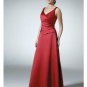 A-Line/Princess V-neck Floor-Length Satin Bridesmaid dress for brides new Style(BD0318)