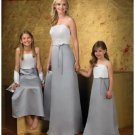 A-Line/Princess Strapless Floor-Length Satin Bridesmaid dress for brides new Style(BD0260)