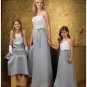 A-Line/Princess Strapless Floor-Length Satin Bridesmaid dress for brides new Style(BD0260)