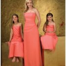 A-Line/Princess Strapless Floor-Length Chiffon Bridesmaid dress for brides new Style(BD0257)