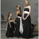Column/Sheath Strapless Floor Length Satin Bridesmaid Dresses for brides new style(BD0282)