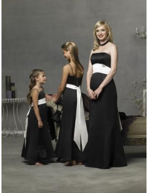 Column/Sheath Strapless Floor Length Satin Bridesmaid Dresses for brides new style(BD0282)