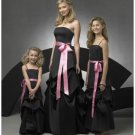 A-Line/Princess Strapless Floor Length Satin Bridesmaid Dresses for brides new style(BD0277)