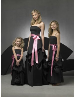 A-Line/Princess Strapless Floor Length Satin Bridesmaid Dresses for brides new style(BD0277)
