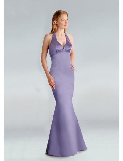 Mermaid Halter Top Floor-Length Satin Bridesmaid Dresses for brides new Style(BD0212)