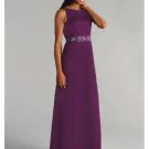 Column/Sheath jewel Floor-length train Satin Bridesmaid Dresses for brides new style(BD0214)
