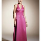 Column/Sheath Halter Top Floor-length train Satin Bridesmaid Dresses for brides new style(BD0316)