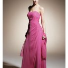 A-Line/Princess Strapless Floor length Chiffon Bridesmaid dress for brides new Style(BD0317)