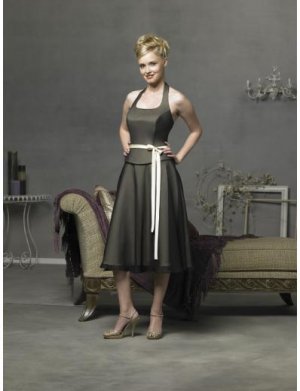 A-Line/Princess Halter Top Tea-length Satin Bridesmaid Dresses for brides new style(BD0291)