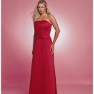 A-Line/Princess Strapless Floor length Satin Bridesmaid dress for brides new Style(BD0222)