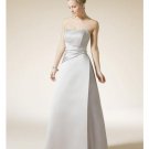 A-Line/Princess Strapless Floor-Length Satin Bridesmaid dress for brides new Style(BD0322)