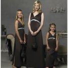 Empire V-neck Floor Length Satin Bridesmaid Dresses for brides new style(BD0286)