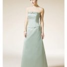 A-Line/Princess Strapless Floor-Length Satin Bridesmaid dress for brides new Style(BD0323)