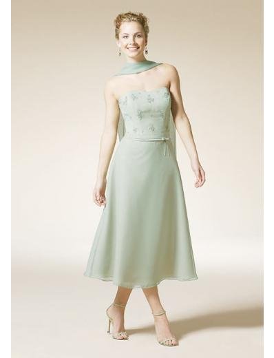 A-Line/Princess Strapless Knee-Length Satin Bridesmaid dress for brides new Style(BD0324)