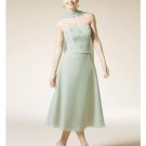 A-Line/Princess Strapless Knee-Length Satin Bridesmaid dress for brides new Style(BD0324)