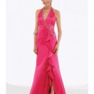 A-Line/Princess Halter Top Floor Length Satin Bridesmaid Dresses for brides new style(BMD0216)