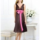 A-Line/Princess V-neck knee-length Satin Bridesmaid dress for brides new Style(BMD0063)