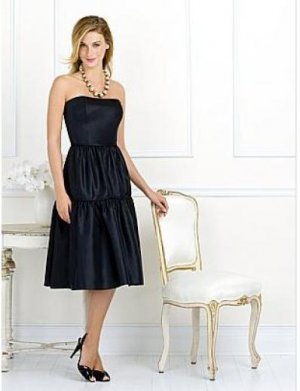 A-Line/Princess Strapless knee-length Satin Bridesmaid dress for brides new Style(BMD0061)