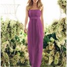 Column Strapless Floor-Length Satin Bridesmaid dress for brides new Style(BMD0041)