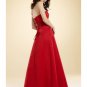 A-Line/Princess Strapless Tea-length Satin Bridesmaid dress for brides new Style(BMD0026)