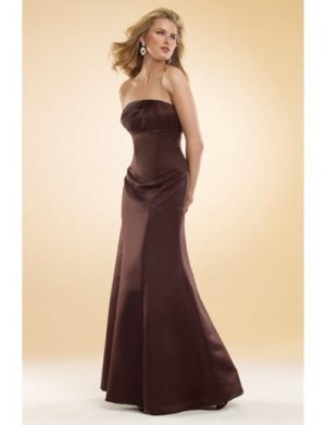 Mermaid Strapless Floor-Length Satin Bridesmaid dress for brides new Style(BMD0027)