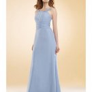 A-Line/Princess Scoop Floor-Length Satin Bridesmaid dress for brides new Style(BMD0031)